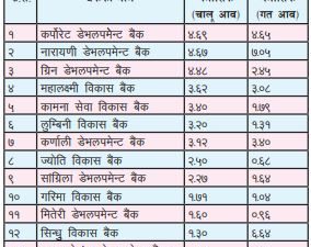 विकास बैंकहरूमा झण्डै पाँच प्रतिशतसम्म कर्जा निष्क्रिय